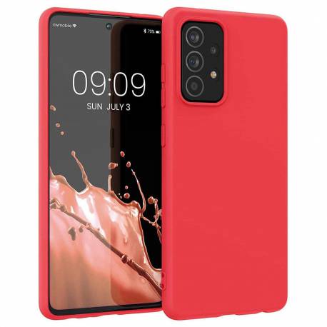 Silicone Case Elastyczne Silikonowe Etui Pokrowiec Samsung Galaxy A22 4G Czerwony