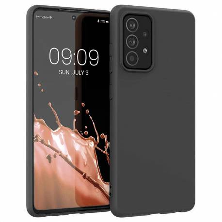 Silicone Case Elastyczne Silikonowe Etui Pokrowiec Samsung Galaxy A22 4G Czarny
