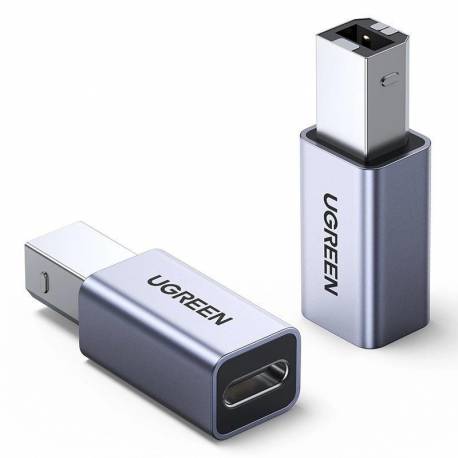 Ugreen Adapter Przejściówka Usb Typ C - Usb Typ B Szary (Us382)