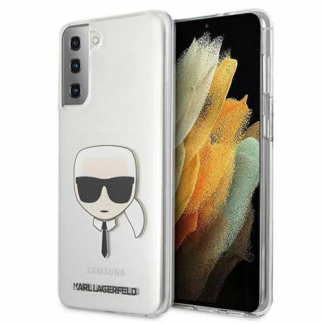 Etui Karl Lagerfeld Karl's Head Na Samsung Galaxy S21+ - Przezroczyste