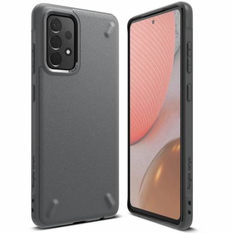 Ringke Onyx Wytrzymałe Etui Pokrowiec Samsung Galaxy A72 4G Szary (Oxsg0038)