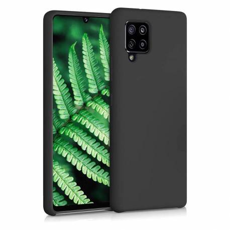 Silicone Case Elastyczne Silikonowe Etui Pokrowiec Samsung Galaxy A42 5G Czarny
