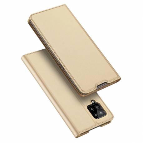 Dux Ducis Skin Pro Kabura Etui Pokrowiec Z Klapką Samsung Galaxy A42 5G Złoty