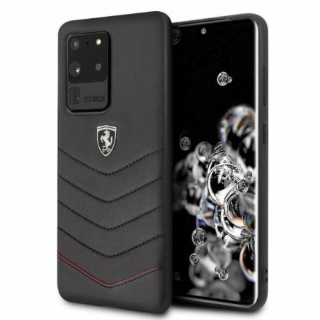 Etui Ferrari Heritage Quilted Na Samsung Galaxy S20 Ultra - Czarne