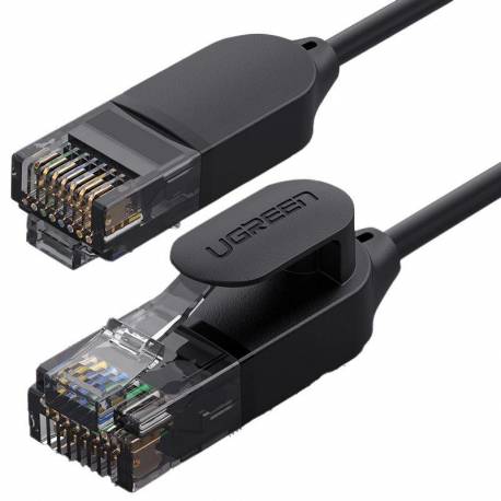 Ugreen Kabel Przewód Internetowy Sieciowy Ethernet Patchcord Rj45 Cat 6A Utp 1000Mbps 5 M Czarny (70654)