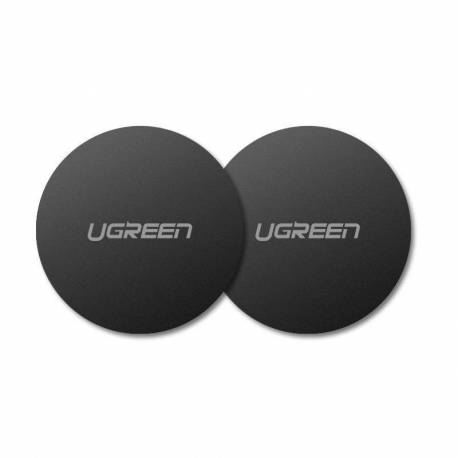 Ugreen 2X Metalowe Płytki Płytka Do Uchwytów Magnetycznych Na Telefon Czarny (30836)