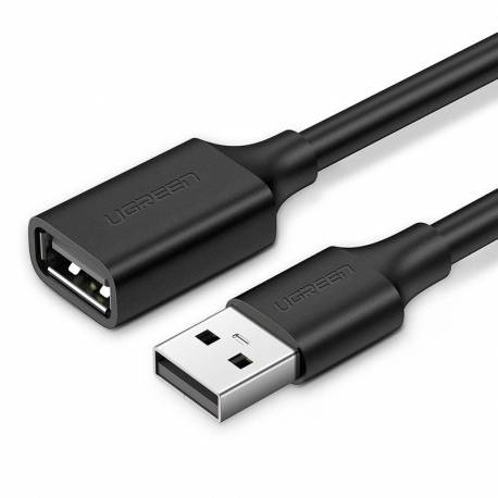 Ugreen Kabel Przewód Przejściówka Usb (Żeński) - Usb (Męski) 1M Czarny (10314)