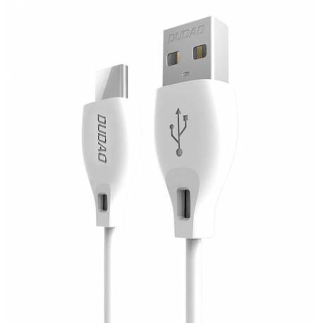Dudao Przewód Kabel Usb Typ C 2.1A 1M Biały (L4T 1M White)