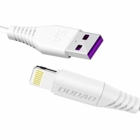 Dudao Przewód Kabel Usb / Lightning 5A 2M Biały (L2L 2M White)
