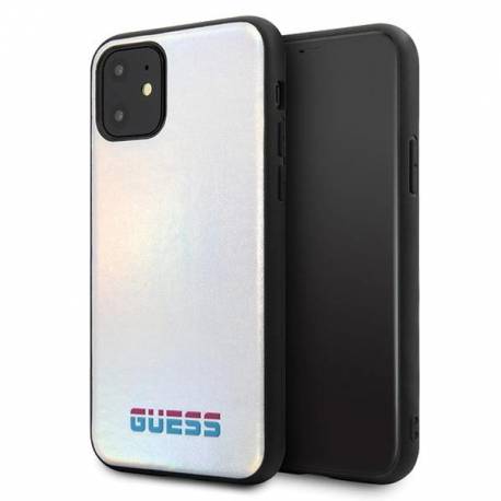 Etui Guess Iridescent Na Iphone 11 Pro Max - Srebrne
