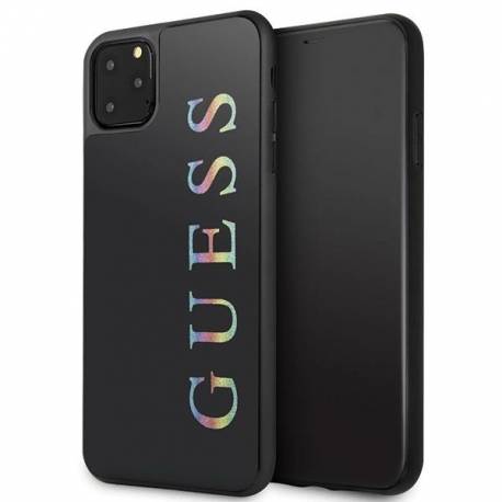 Etui Guess Glitter Logo Na Iphone 11 Pro Max - Czarne