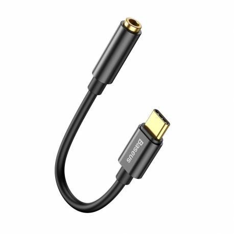 Adapter Baseus L54 Do Słuchawek Usb-C / Mini Jack 3.5Mm Dac 24 Bit 48 Khz - Czarny