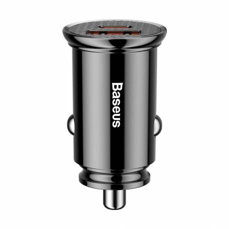 Baseus Circular Pps Inteligentna Ładowarka Samochodowa Z Portami Usb Quick Charge 4.0 Qc 4.0 I Usb-C Pd 3.0 Scp Czarny (Ccall-Ys