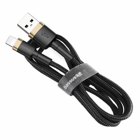 Kabel Baseus Cafule Usb-A / Lightning 1.5A Qc 3.0 2 M - Czarno-Złoty