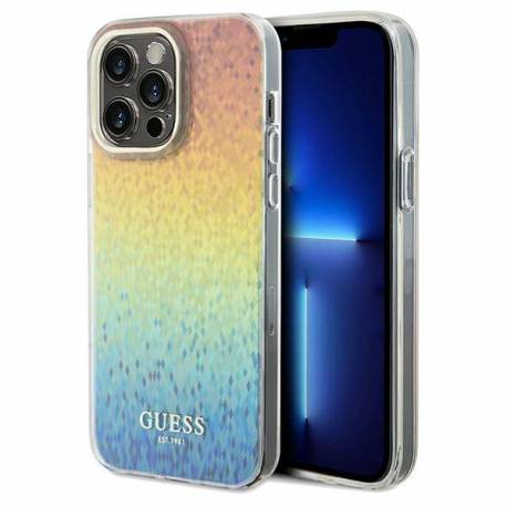 Etui Guess Iml Faceted Mirror Disco Iridescent Na Iphone 13 Pro / 13 - Wielokolorowe