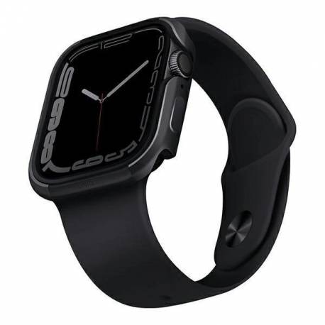Uniq Etui Valencia Apple Watch Series 4/5/6/7/8/se/se2 45/44Mm. Grafitowy/graphite