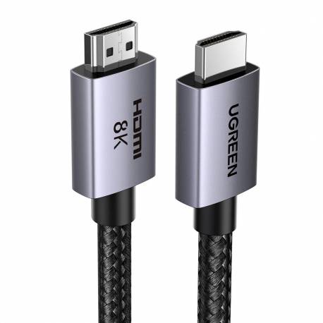 Kabel Ugreen Hd171 Ze Złączami Hdmi 2.1 8K Certyfikowany O Długości 1 M - Szary