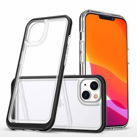 Clear 3in1 etui iPhone 14 silikonowy pokrowiec z ramką czarne