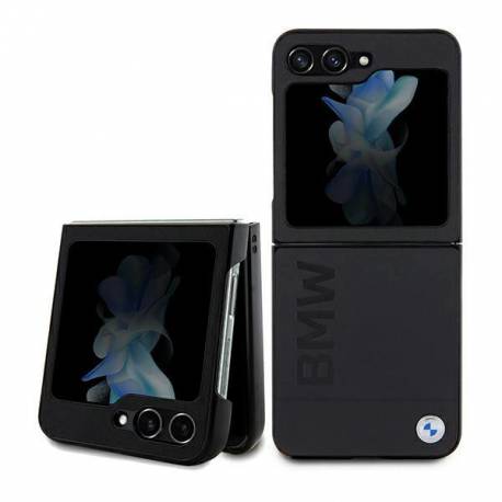 Etui Bmw Leather Hot Stamp Na Samsung Galaxy Z Flip 5 - Czarne