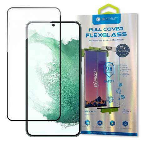 3D Edge Nano Flexi Glass folia szklana szkło hartowane na cały ekran z ramką Samsung Galaxy S22+ (S22 Plus) przezroczysty