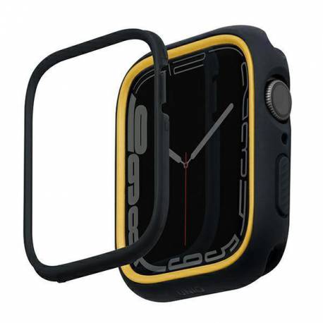 UNIQ etui Moduo Apple Watch Series 4/5/6/7/8/SE 40/41mm czarny-musztardowy/midnight-mustard
