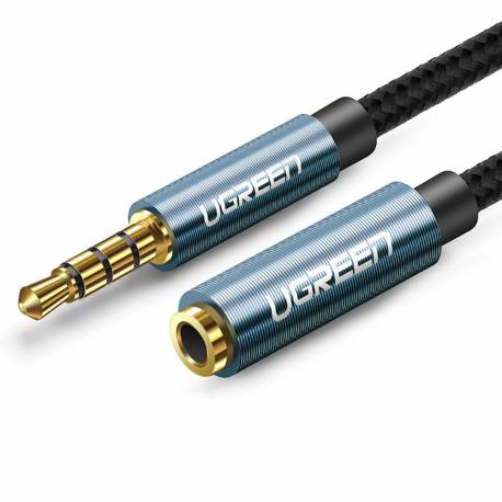 Ugreen Adapter Przejściówka Mini Jack 3,5Mm 0,5M Niebieski (Av118)