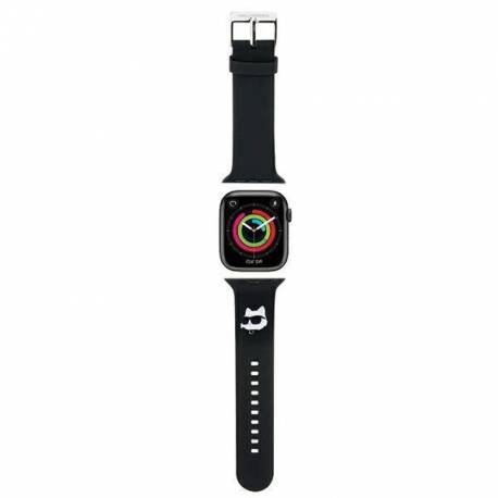 Pasek Karl Lagerfeld 3D Rubber Choupette Head Na Apple Watch 42/44/45/49Mm - Czarny