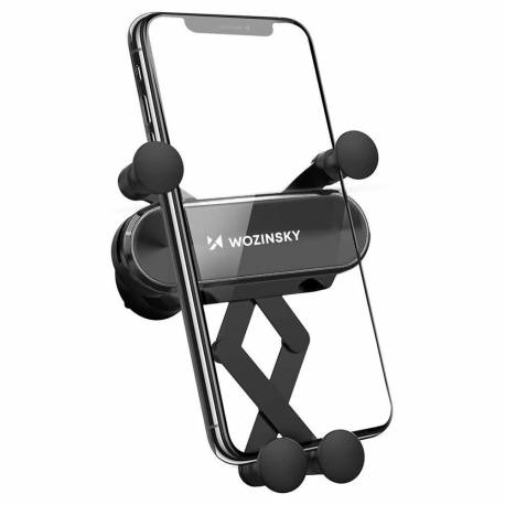 Wozinsky Uchwyt Na Telefon Do Samochodu Grawitacyjny Na Kratkę Wentylacyjną Czarny (Wch-05)