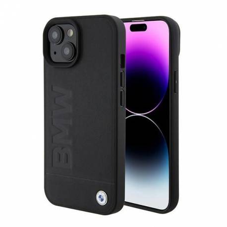 BMW BMHMP15SSLLBK iPhone 15 6.1" czarny/black Magsafe hardcase Signature Logo Imprint