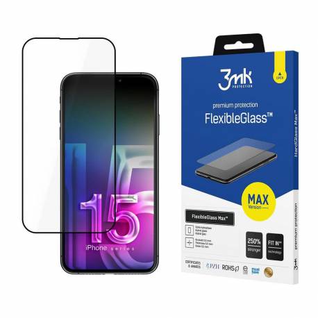 Szkło Hybrydowe 3Mk Flexibleglass Max™ Na Iphone 15 Plus