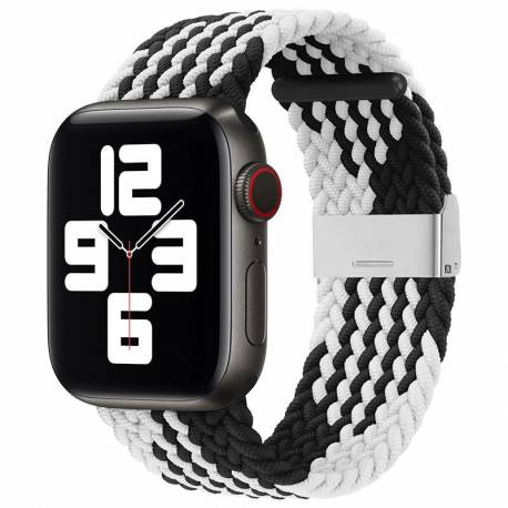 Strap Fabric Opaska Do Watch 9 / 8 / 7 / 6 / Se / 5 / 4 / 3 / 2 (41Mm / 40Mm / 38Mm) Pleciony Materiałowy Pasek Bransoletka Do Z
