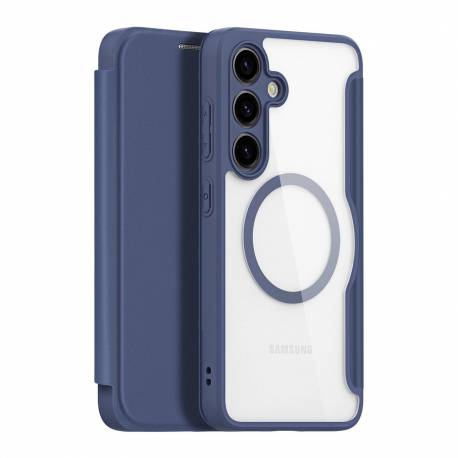 Etui Dux Ducis Skin X Pro Do Samsung S24+ Z Magnetycznym Ringiem I Klapką - Niebieskie