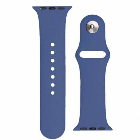Silicone Strap APS silikonowa opaska do Watch 8 / 7 / 6 / 5 / 4 / 3 / 2 / SE (41 / 40 / 38mm) pasek bransoleta do zegarka niebie