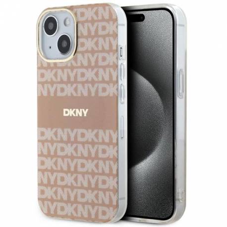 Etui Dkny Iml Mono & Stripe Magsafe Na Iphone 15 Plus / 14 Plus - Różowe