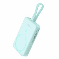 Powerbank Baseus Magnetic Mini Magsafe 10000Mah 20W Z Wbudowanym Kablem Lightning - Niebieski + Kabel Baseus Simple Series Usb-C