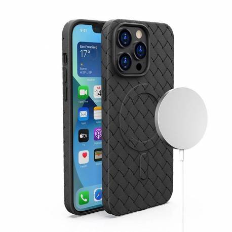 Plecione etui Woven Case do iPhone 15 Pro - czarne