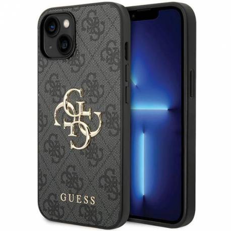 Etui Guess 4G Big Metal Logo Na Iphone 15 Plus - Szare