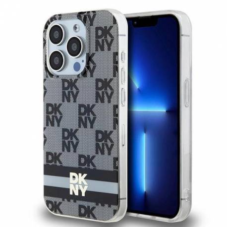 Etui Dkny Iml Checkered Mono Pattern & Printed Stripes Magsafe Na Iphone 14 Pro Max - Czarne
