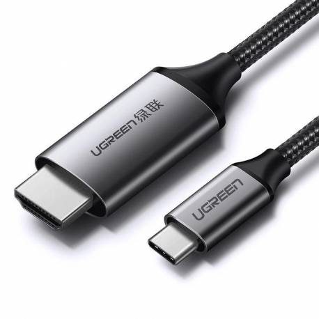 Ugreen Kabel Przewód Hdmi - Usb Typ C 4K 60 Hz 1,5 M Czarno-Szary (Mm142 50570)