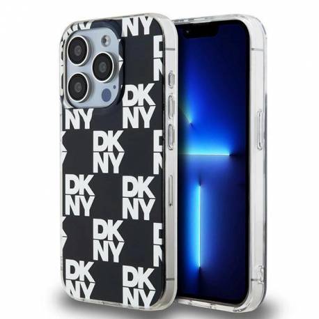 Etui Dkny Iml Checkered Mono Pattern Na Iphone 15 Pro - Czarne