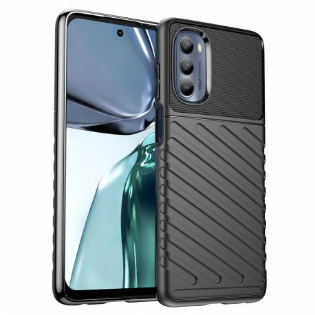 Thunder Case etui do Motorola Moto G62 5G silikonowy pancerny pokrowiec czarne