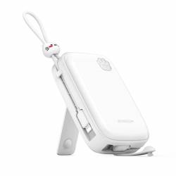 Powerbank Joyroom Jr-L008 Plus Cutie Series 22.5W 20000Mah Ze Stojakiem + Kabel Usb-A - Usb-C - Biały