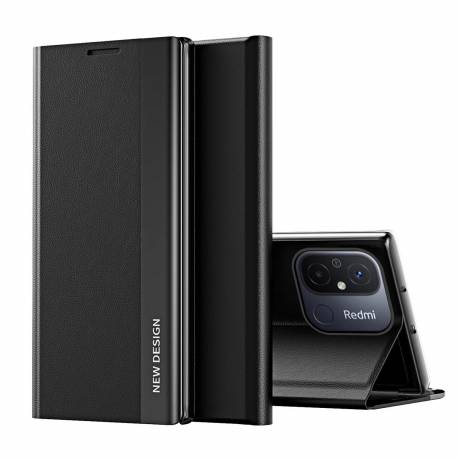 Sleep Case Pro Etui Do Xiaomi Redmi 11A / Poco C55 / Redmi 12C Z Klapką Podstawka Czarne