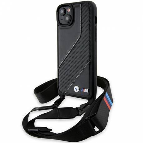 Etui Bmw M Edition Carbon Stripe & Strap Na Iphone 15 / 14 / 13 - Czarne