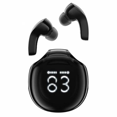 Słuchawki Bezprzewodowe Acefast T9 Bluetooth 5.3 Douszne Z Wyświetlaczem- Czarne