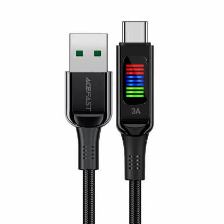 Kabel Acefast C7-04 Usb-A Usb-C 60W 1.2M Z Wyświetlaczem - Czarny