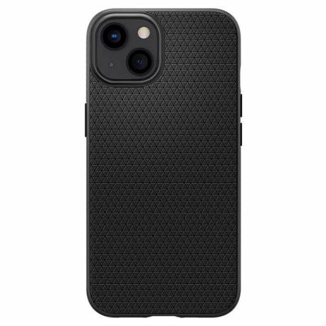 Spigen Liquid Air etui pokrowiec do iPhone 13 mini cienka żelowa obudowa czarny matowy