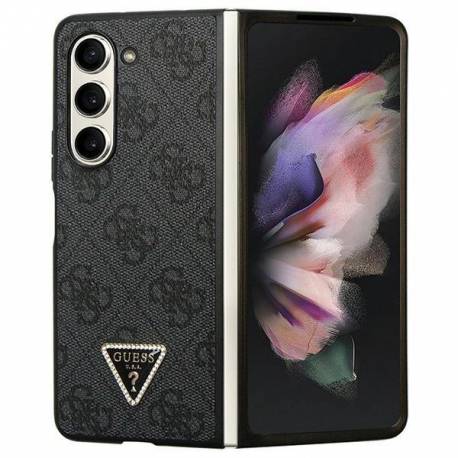 Etui Guess Leather 4G Diamond Triangle Na Samsung Galaxy Z Fold 5 - Czarne