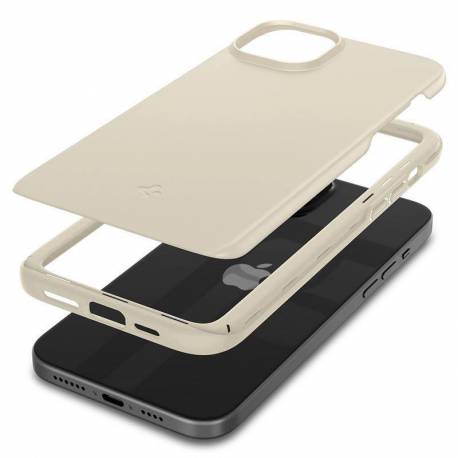 Etui Spigen Thin Fit do iPhone 15 Plus - beżowe