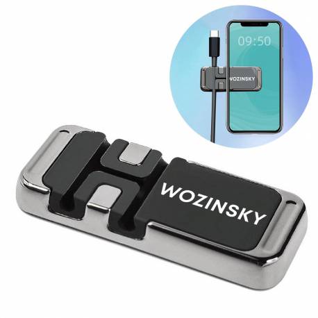 Wozinsky uchwyt na telefon magnetyczny z organizerem do kabli (WMCDO-B1)